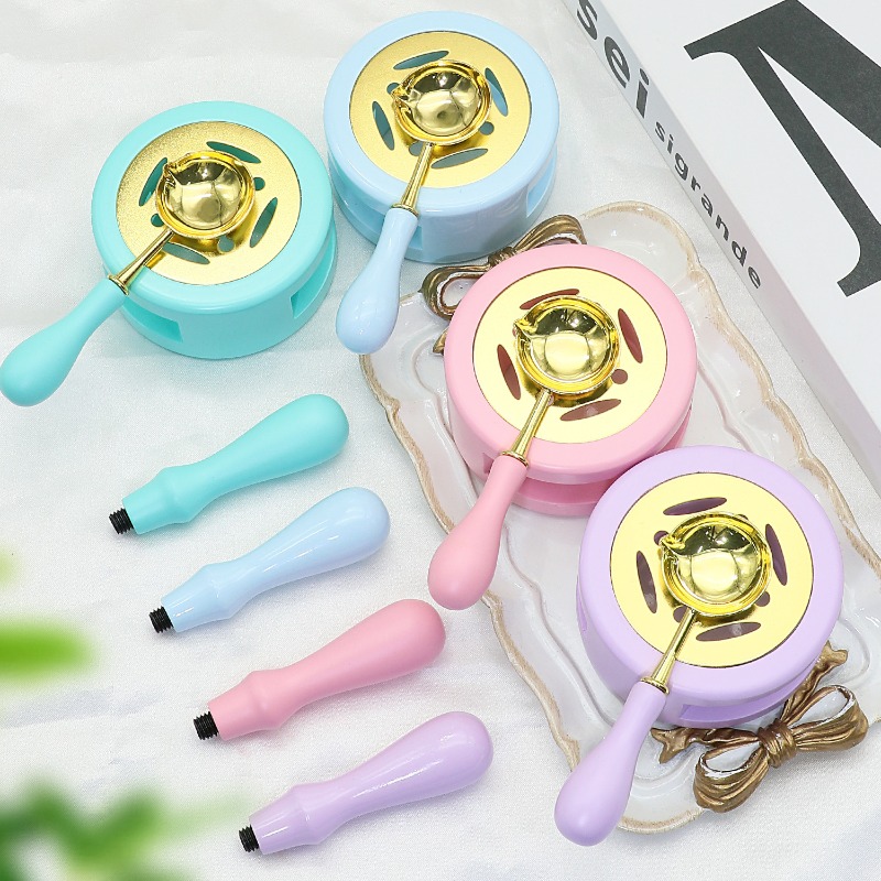 Wax Seal Stamp Set - Kit Tungku Lilin Segel, Kompor Pelebur