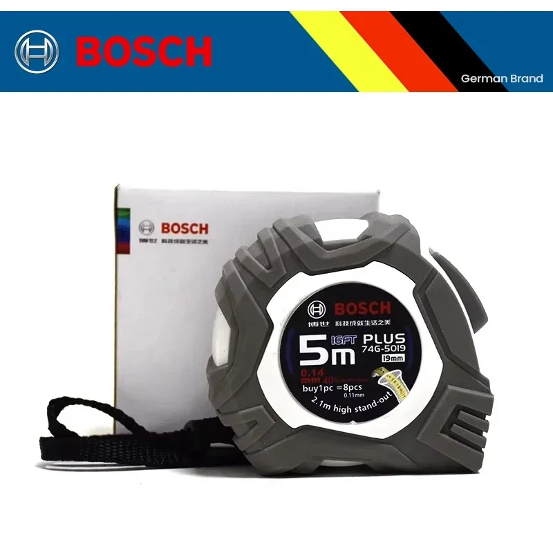 Tape Dispenser Weighted - Pita Ukur Bosch, Penggaris Retractable, Bahan