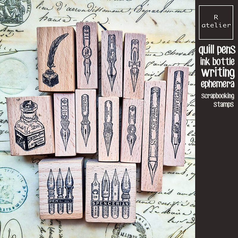 Fountain Pen Bottled Ink - Stempel Scrapbooking Pena Tinta Botol Tinta