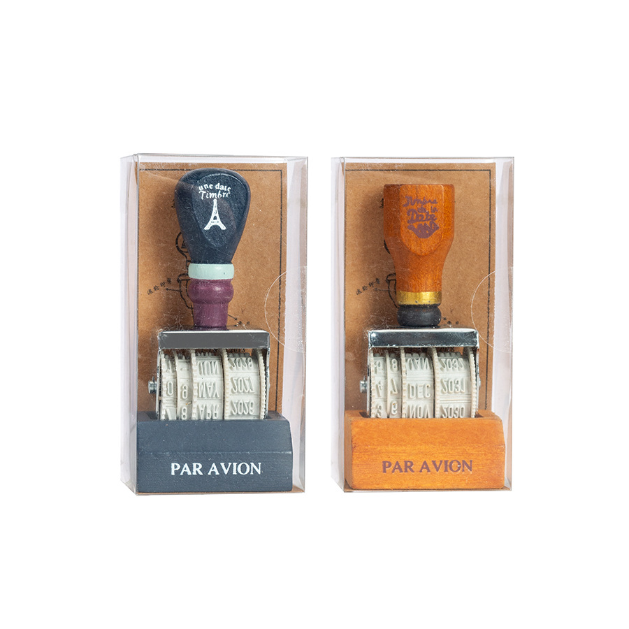 1 Buah Segel Tanggal Rol Kayu  - Rubber Date Stamp ulasan dan harga