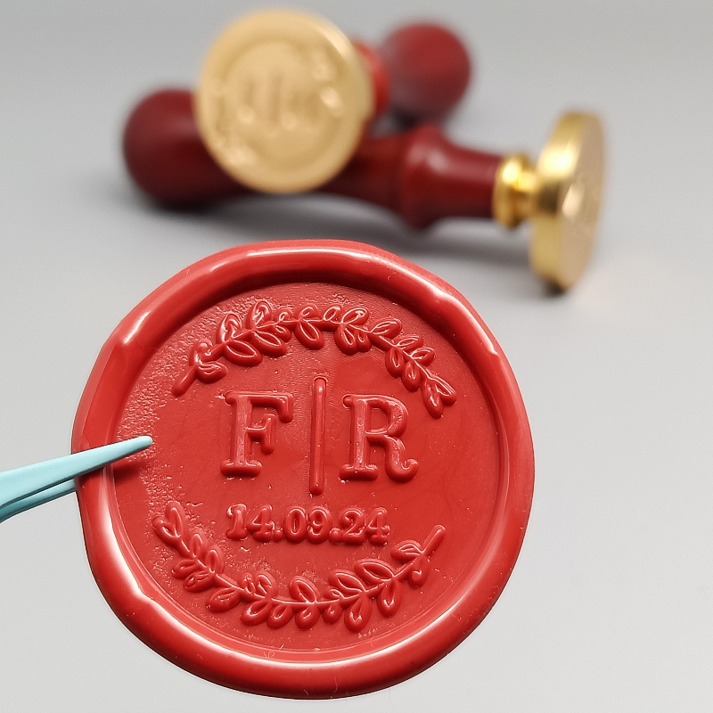 Kustomisasi baru nama ganda 2  - Wax Seal Stamp Set ulasan dan harga